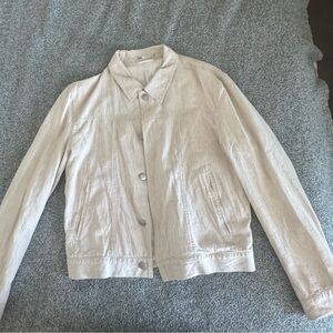 Zara Cream Jean Jacket. Basically brand new worn 3x